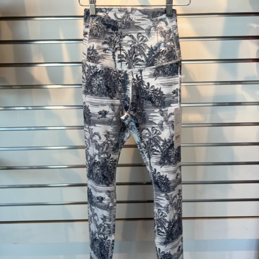 Tavi High Waisted Tight in Navy Tropic Toile